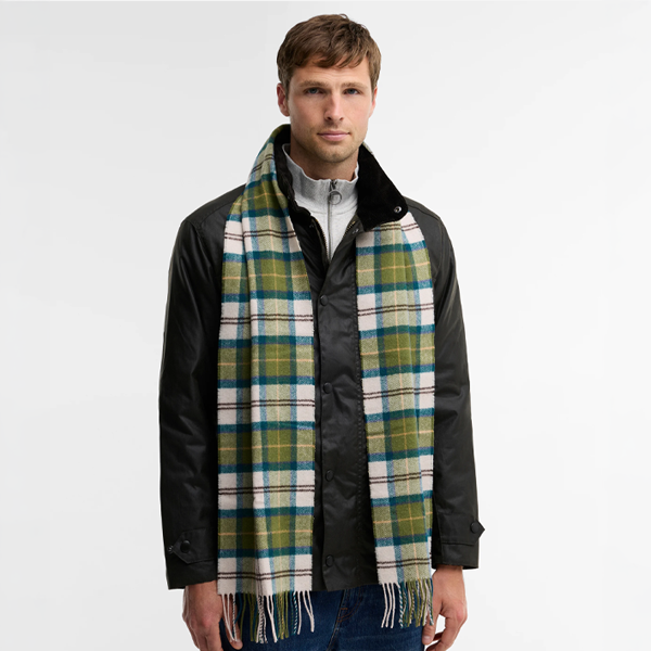 Barbour TARTAN LAMBSWOOL Unisex Adults Regular Ancient