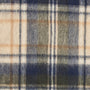 Barbour NEW CHECK Unisex Adults Tartan Scarf Sand Beige Plaid close-up view of fabric pattern with checked design.