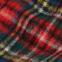 Barbour NEW CHECK Unisex Adults Tartan Scarf Black Stewart detail view showcasing the all-over checked pattern in vibrant colors.