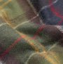 Barbour GALSTON TARTAN Mens Winter Classic detail view of wool fabric in green and red pattern
