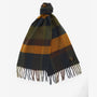 Barbour WESTERDALE Scarf Unisex Adults Classic, oversized check design, displayed in a front view, featuring fringed edges.