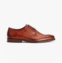Base London MARLEY Mens Shoes Tan side view showing leather upper and lace-up design.