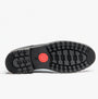 Base London HALSEY WAXY Mens Formal Lace Up Shoes Black bottom view with rubber sole design