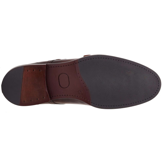 Base London DIABLO Mens Shoes Brown sole view showing TPR material and detailed craftsmanship.