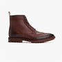 Base London HEMLOCK Mens Boots Brown side view showing leather upper and lace-up design.