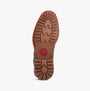 Base London HEMLOCK Mens Boots Brown bottom view with textured rubber sole detail.