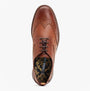 Base London NASHVILLE Mens Shoes Tan top view showing leather upper and lace-up closure.