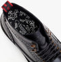 Base London DEALER Mens Boots Black detail view showing interior lining and lace-up design