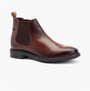 Base London RANGER Mens Boots Brown side view showing leather upper and pull-on design.