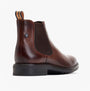 Base London RANGER Mens Boots Brown side view showing leather upper and elastic panel.