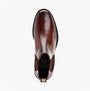 Base London RANGER Mens Boots Brown top view showcasing sleek leather finish and elastic side panels.