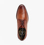 Base London TWAIN Mens Shoes Tan top view showcasing leather upper and lace-up design.