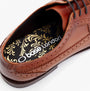 Base London TWAIN Mens Shoes Tan detail view showing interior design and logo insole.
