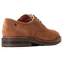 Base London MAWLEY Mens Shoes Camel side view showing suede upper, lace-up closure, and low heel.