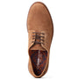 Base London MAWLEY Mens Shoes Camel top view showing suede upper and lace-up detail.