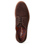 Base London MAWLEY Mens Shoes Brown top view showing leather/suede upper and lace-up closure.
