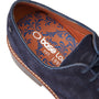 Base London MAWLEY Mens Shoes Navy detail view showing inner lining and logo design.