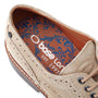 Base London HATFIELD Mens Shoes Tan detail view of interior showing brand logo and design.