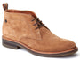 Base London KNEBWORTH Mens Boots Camel side view showing lace-up design and suede upper.