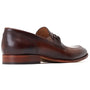 Base London RUSSO Mens Shoes Brown side view showing leather upper and low heel design.