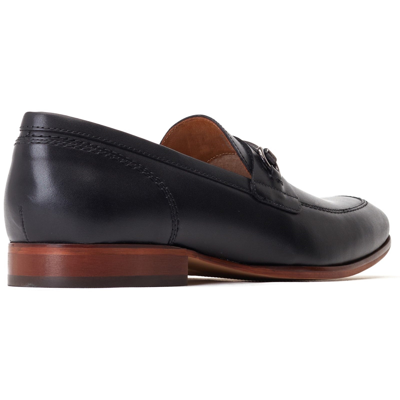 Base London RUSSO Mens Shoes Black side view showing leather upper and rubber sole.