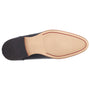 Base London RUSSO Mens Shoes Black bottom view showing rubber sole details and shoe construction.