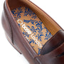 Base London BRUNO Mens Shoes Brown detail view showing leather upper and patterned insole.