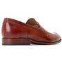 Base London BRUNO Mens Shoes Tan side view showing leather upper and low heel style.