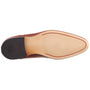 Base London BRUNO Mens Shoes Tan sole view showcasing the detailed texture and logo on the bottom of the shoe.
