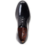 Base London ROLY Mens Shoes Black top view showcasing leather upper and lace-up design.