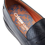 Base London SID Mens Shoes Black top view showing stylish leather interior detail.