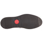 Base London SID Mens Shoes Brown sole view with rubber bottom detailing and red logo, slip-on comfort loafers.