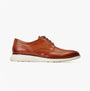 Base London FLIGHT Mens Shoes Tan side view showcasing leather upper and low top design.