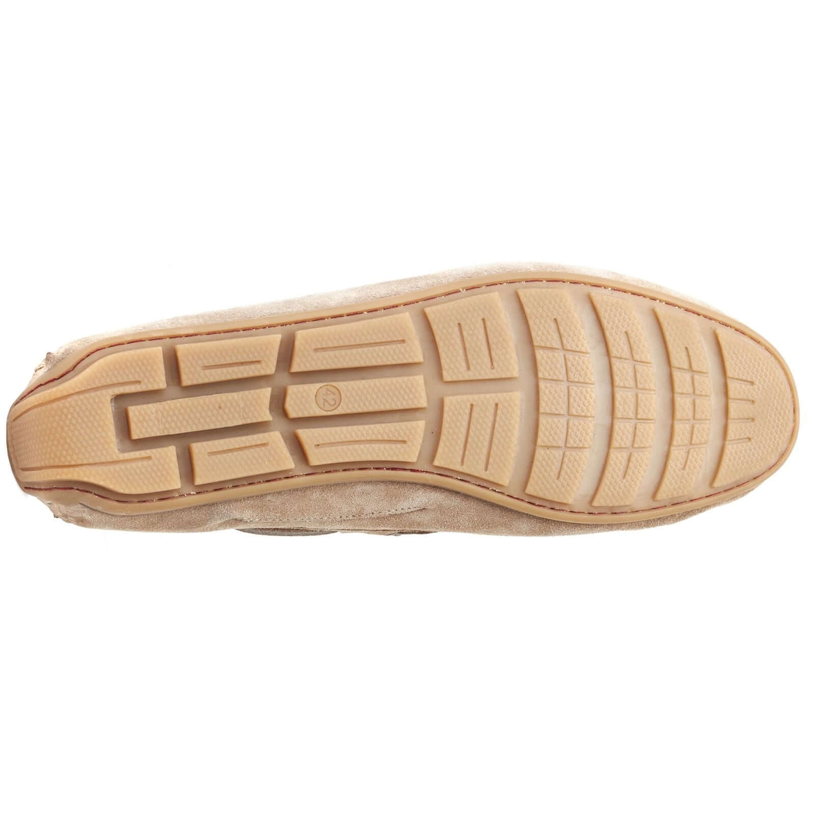 Base London BROOKS Mens Shoes Camel rubber sole view from below showing traction and design details.