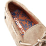 Base London BROOKS Mens Shoes Camel detail view showing suede upper and patterned insole.