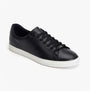 Base London TUCKER Mens Shoes Black side view with lace-up closure and round toe design.