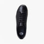 Base London TUCKER Mens Shoes Black top view showing lace-up design and comfortable fit.