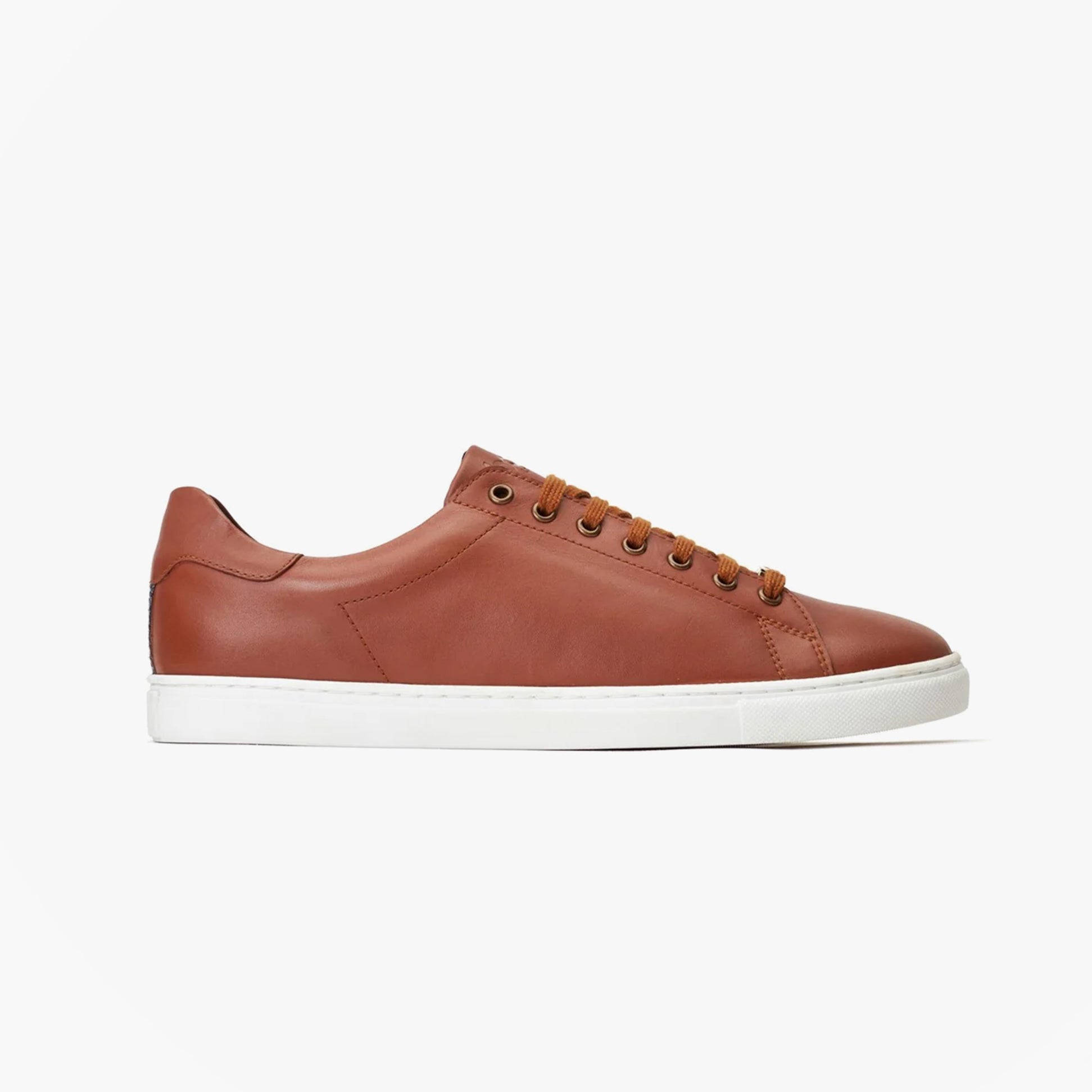 Base London TUCKER Mens Shoes Tan side view suede leather lace-up casual footwear