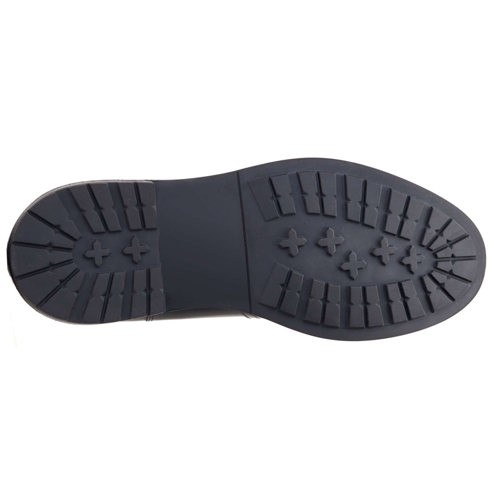 Base London IVEY Mens Shoes Tan sole view with durable rubber traction pattern.