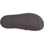 Base London WEBB Mens Sandals Brown bottom view showing grip sole and flat design.