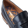 Base London GARFIELD Mens Shoes Black detail view showing the shoe lining and insole design.
