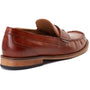 Base London GARFIELD Mens Shoes Tan side view showing leather upper and slip-on design.