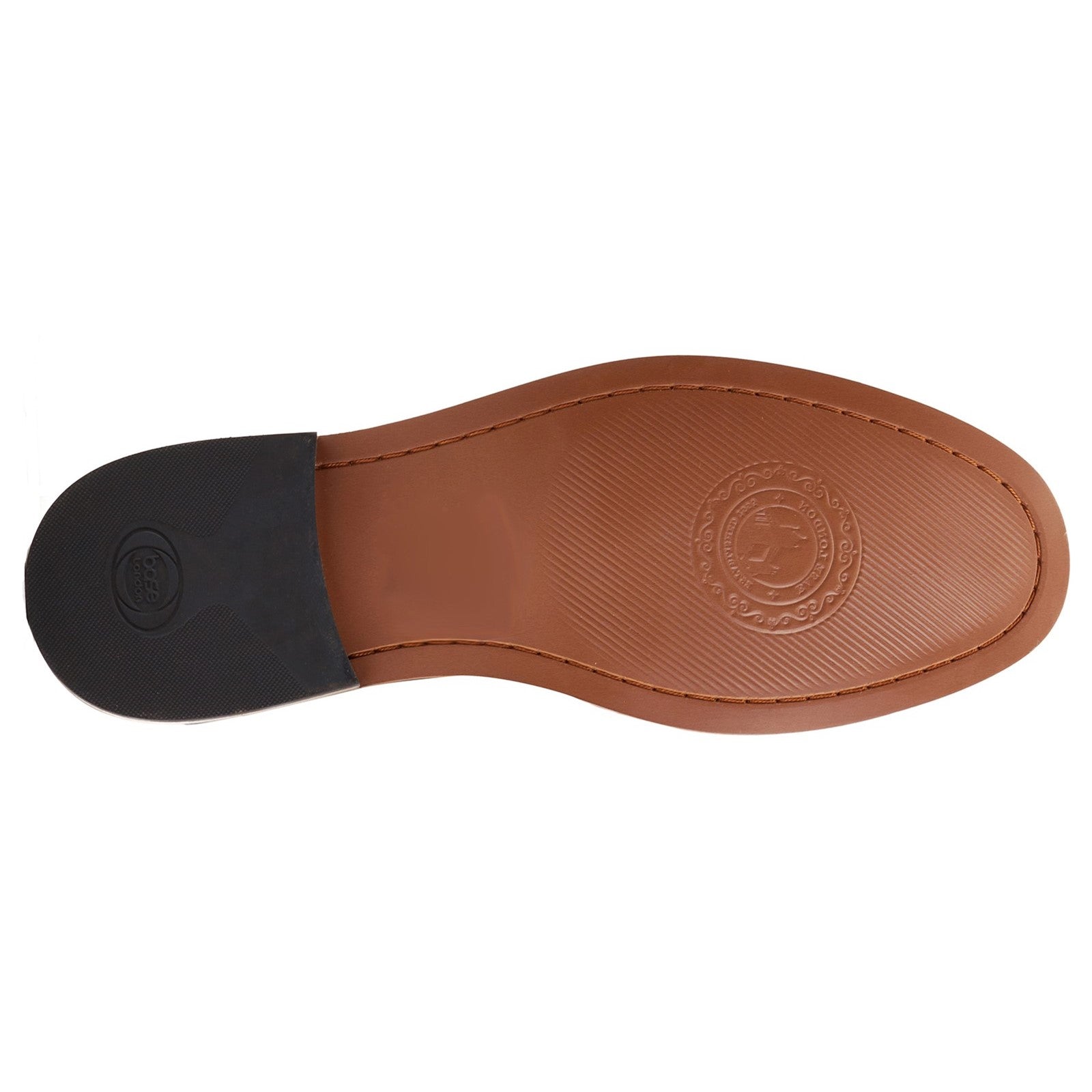 Base London GARFIELD Mens Shoes Wine bottom view showing sole detail and branding.