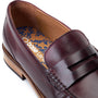 Base London GARFIELD Mens Shoes Wine top view showing leather upper and inner details.