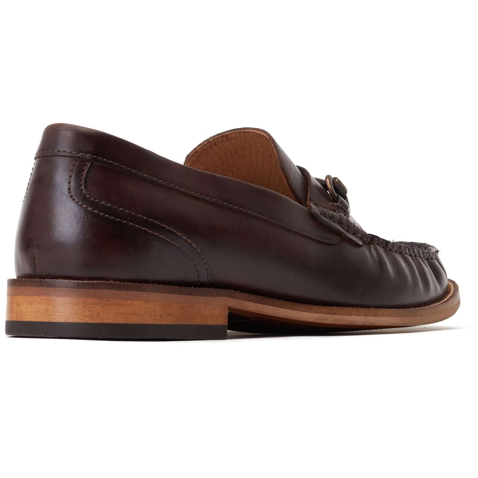 Base London MADISON Mens Shoes Tan side view showcasing leather upper and low heel design.