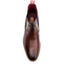 Base London SCOUT Mens Boots Brown top view showing leather upper and elasticated side panel.