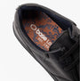 Base London DALSTON Mens Shoes Black detail view of interior with logo and design pattern