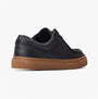 Base London DALSTON Mens Shoes Navy side view showcasing leather upper and rubber sole.