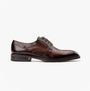 Base London SLEEVE Mens Shoes Brown side view showing leather upper and lace-up design.