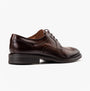 Base London SLEEVE Mens Shoes Brown side view showcasing leather upper and lace-up design.